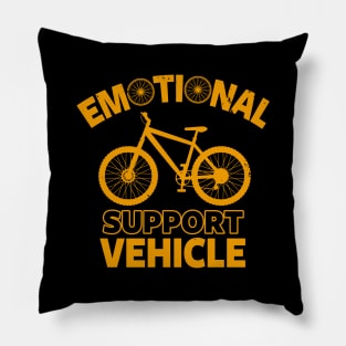 Funny Cycling Meme Emotional Support Animal Bicycle Gift For Cyclist Pillow