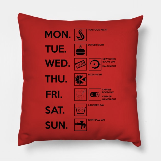 Sheldonian Calendar Pillow by MrKlopapier