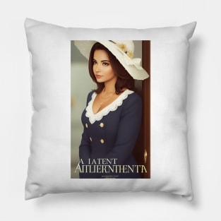 an elegant and beautiful woman Pillow