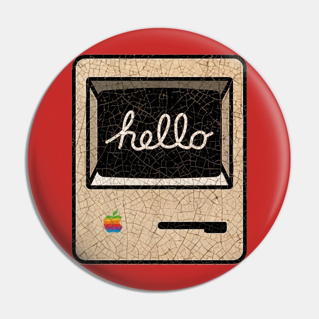 Vintage Computer Hello Mac 1984 Pin by Midcenturydave