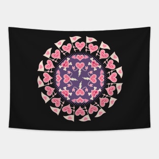 Rock hearts Tapestry