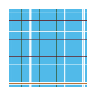 Sky Blue Plaid T-Shirt