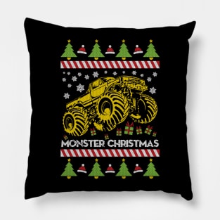 MONSTER TRUCK CHRISTMAS CRUSH Pillow