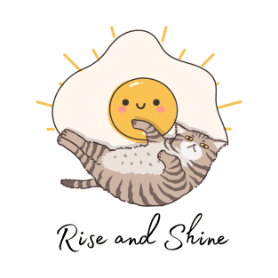 Cat Breakfast Rise and Shine T-Shirt