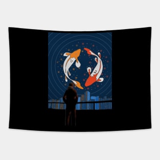 Koi Sky Tapestry