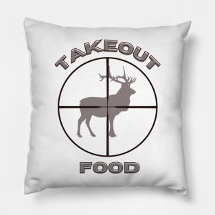 Elk hunter Takeout food Pillow