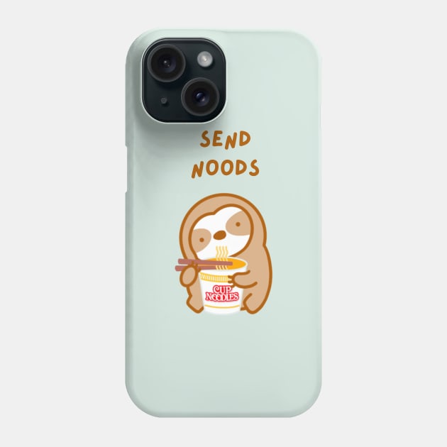 Send Noods Cup Noodles Sloth Phone Case by theslothinme