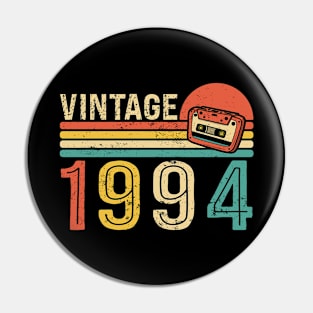 Vintage 1994 30th Birthday Classic Cassette Tape Pin