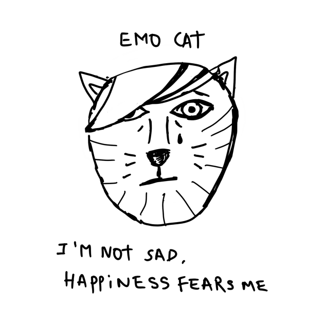 Emo cat by Agape Art