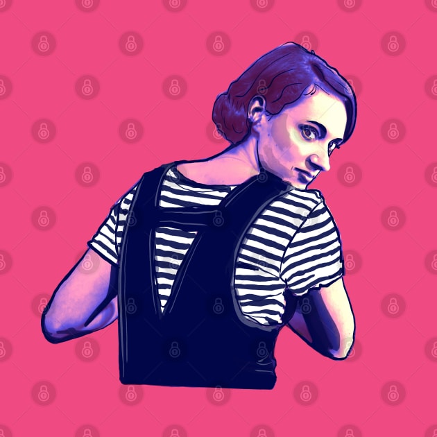 Fleabag - Phoebe Waller Bridge pink & purple by SmerkinGherkin