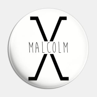 Malcolm X Pin