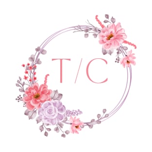 Logo Collection - Tanglewood Creations Logo (Flower Crown & Initials) T-Shirt