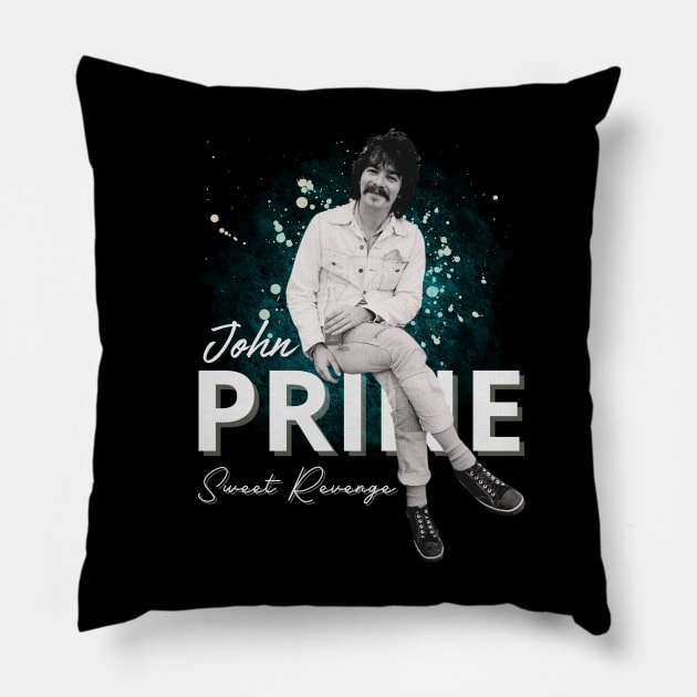 John Prine  Original Aesthetic Tribute 〶 Pillow by Terahertz'Cloth