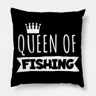 Queen of fishing Pillow