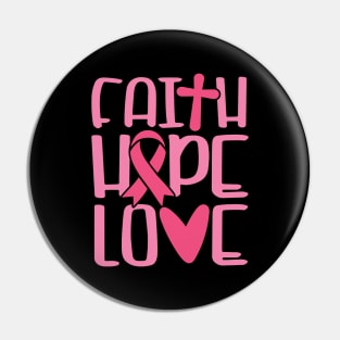 Faith Hope Love Pin