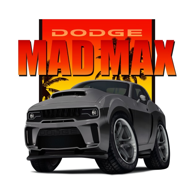 Dodge Challenger "Mad Max" by BoombasticArt