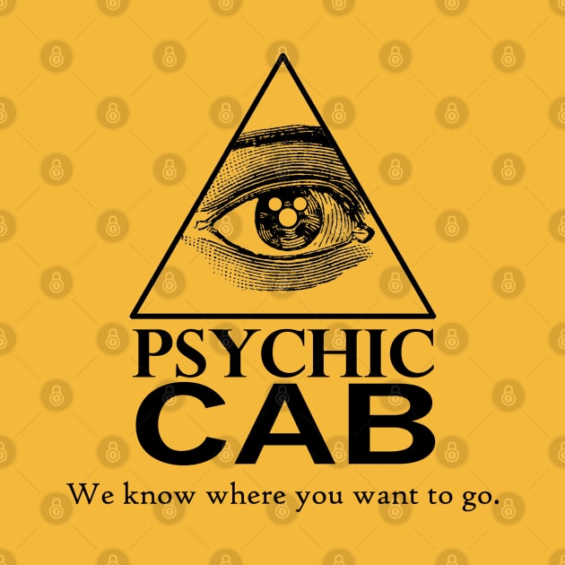 Psychic Cab - Halloweentown - Black by Couplethatgeekstogether