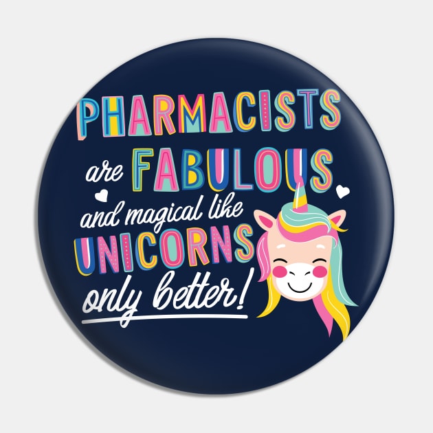 Pharmacists are like Unicorns Gift Idea Pin by BetterManufaktur
