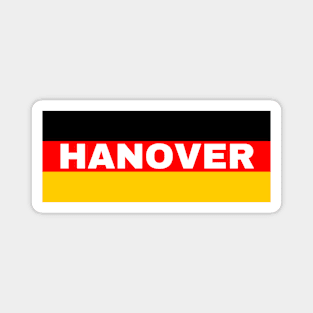 Hanover City in German Flag Magnet