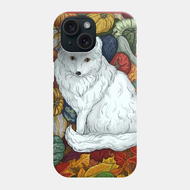 Arctic Fox. October Phone Case by beesants