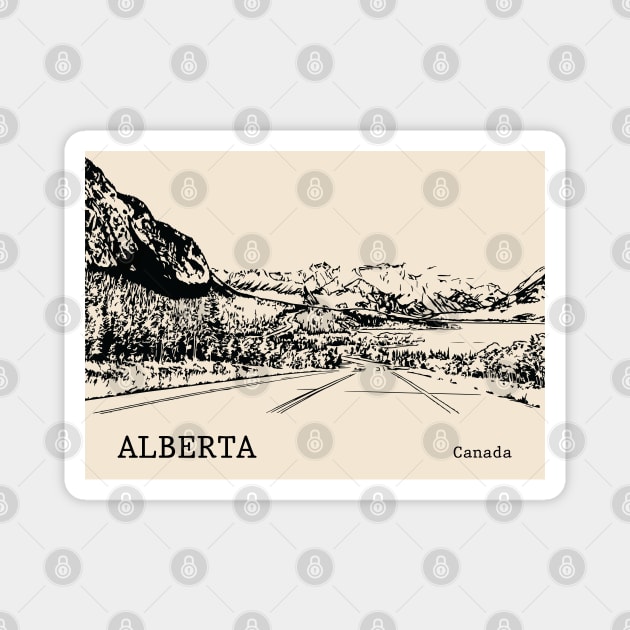 Alberta Canada Magnet by Lakeric