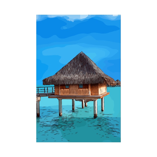 Bungalow in Bora Bora by WelshDesigns