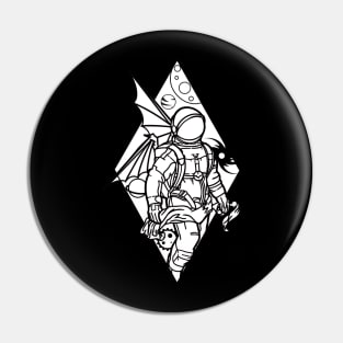 The Astronaut Angle Floating in Space Pin