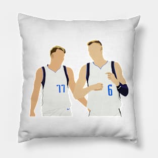 Luka Doncic and Kristaps Porzingis Pillow