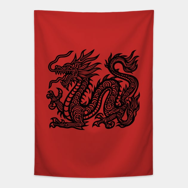Chinese style Dragon Tapestry by Sketchy