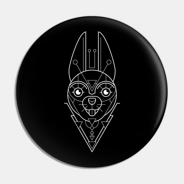 Rabbit Sacred Geometry Pin by jdmart