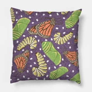 Butterfly metamorphosis pattern Pillow