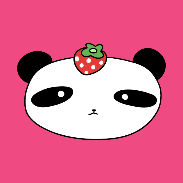 Strawberry Panda Face by saradaboru