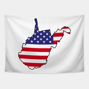 USA Flag West Virginia Tapestry