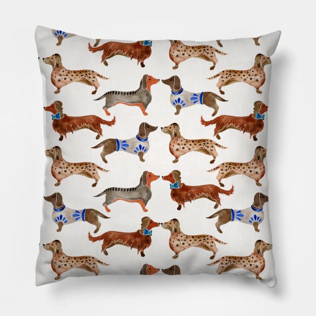 Dachshunds Pillow by CatCoq