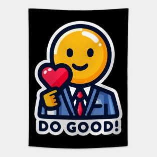 DO GOOD Emoji Heart Tapestry