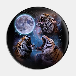 Tigers Howling at the Moon Pin