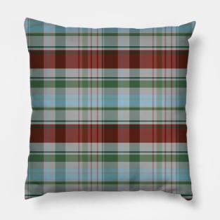 Festive Winter Tartan - Red, Blue, Green, Grey -  Cozy Winter Collection Pillow