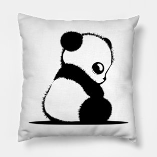 fluffy panda Pillow