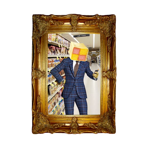 Battenberg Man in Vintage Frame by FaceTheStrange