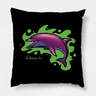 Rad Colorful Dolphin Pillow