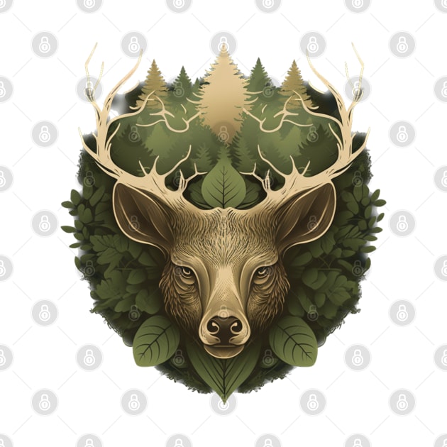 Nature Lover Deer Bear - Designs for a Green Future and Hunters by Greenbubble