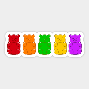 Gummy Bears Sticker for Sale by Fifiyaa