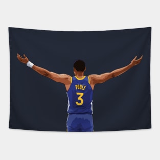 Jordan Poole Spread Arms Blue Qiangy Tapestry