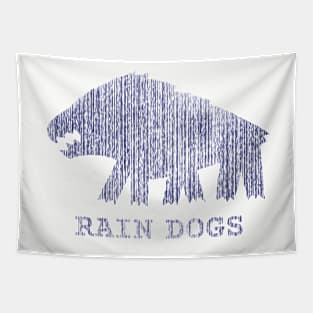 Rain Dogs - dark on light Tapestry