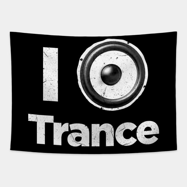 I love trance music Tapestry by GriffGraphics