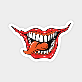 Scary Clown Mouth Magnet