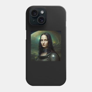 Mona Lisa Sci Fi Astronaut Phone Case