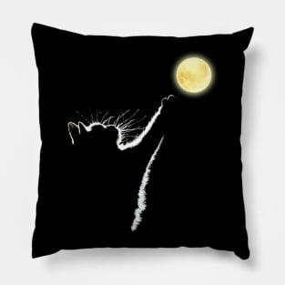 Cat Moon For Cat Lovers Pillow