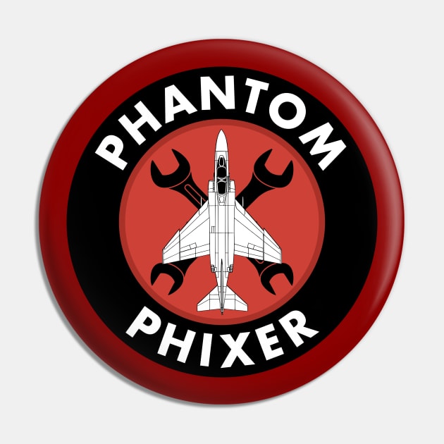 F-4 Phantom Phixer Pin by Tailgunnerstudios