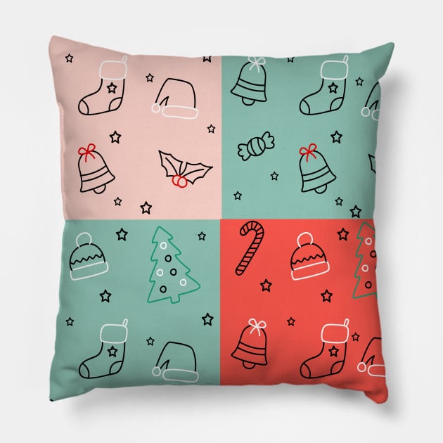 Christmas Elements - Pink Pillow by Scala Ad Astra Forum